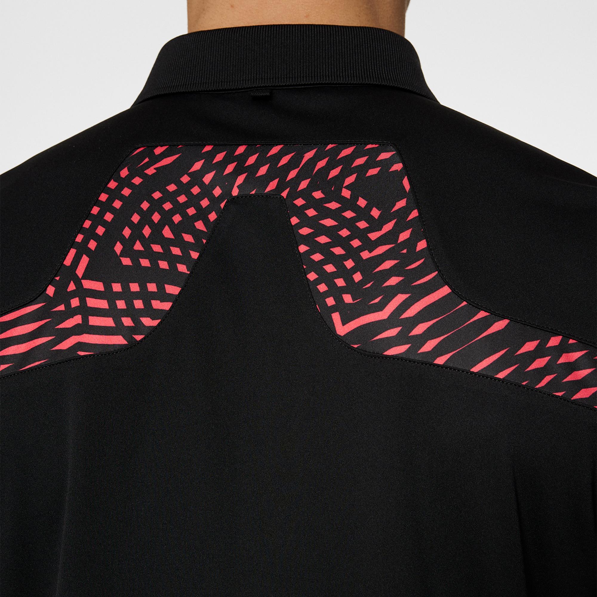 J Lindeberg Masters KV Tour Mens Golf Polo Shirt Black